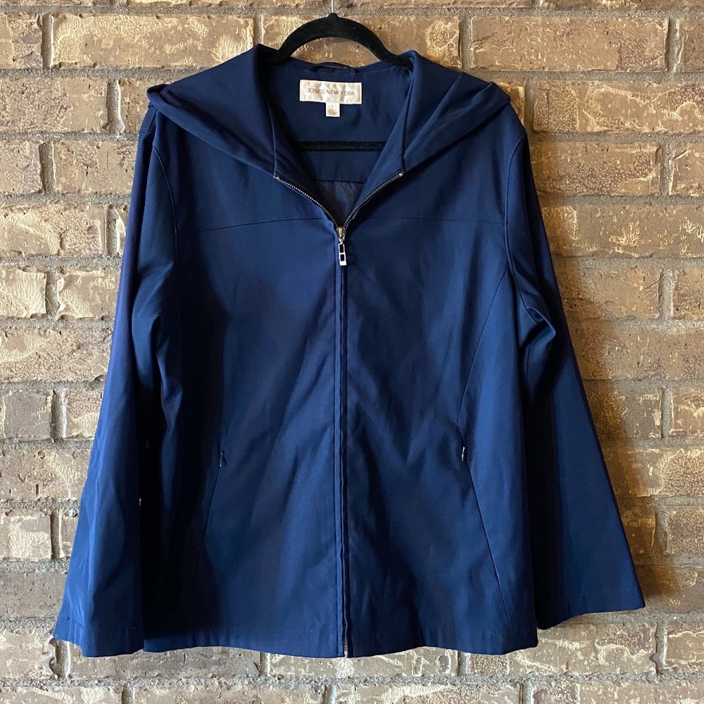 Jones New York Navy Lightweight Jacket in Large